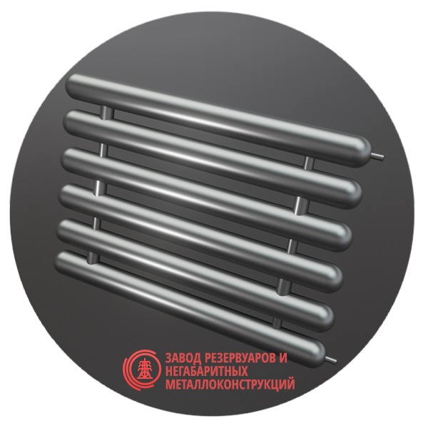 Регистры отопления шестирядные РСЭ-6x89x3.0-7000 мм