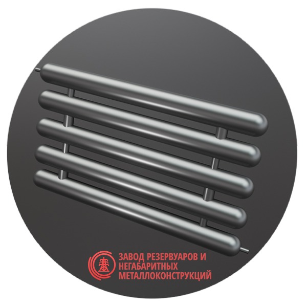 Регистры отопления пятирядные РСЭ-5x42x2.0-11000 мм